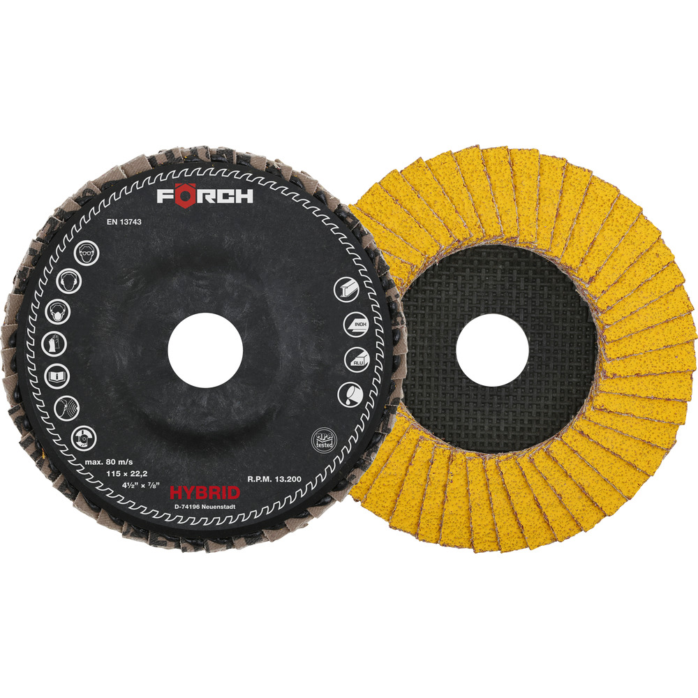 Lammellrondell Keramisk Hybrid 125mm 40/60K