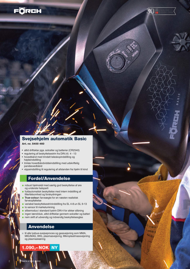 Sveisemaske Automatisk Basic Elektronisk 