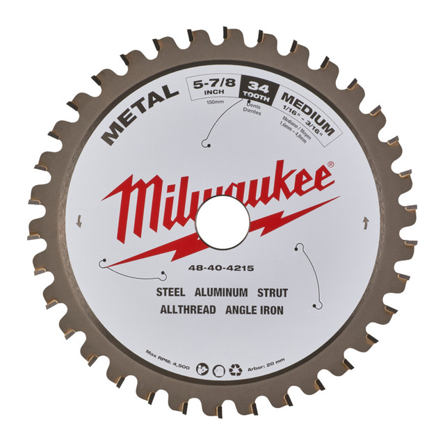 Milwaukee sirkelsagblad stål CSB P M 150x20x1.6x34 