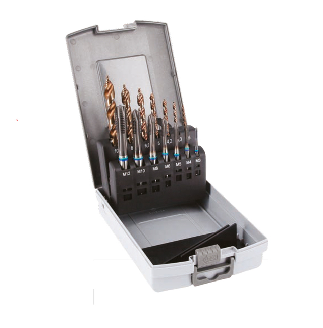 Maskintappsett stål/inox 1200B Polygon 