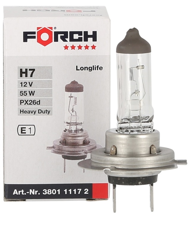 12V H7 LAMPE LL+ HD 55W 5* Förch 