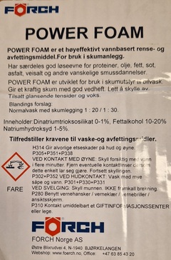 Avfetting Power Foam 205L 205 L Fat