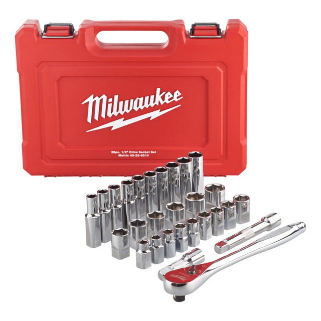 Milwaukee pipesett 1/2" 27 deler 