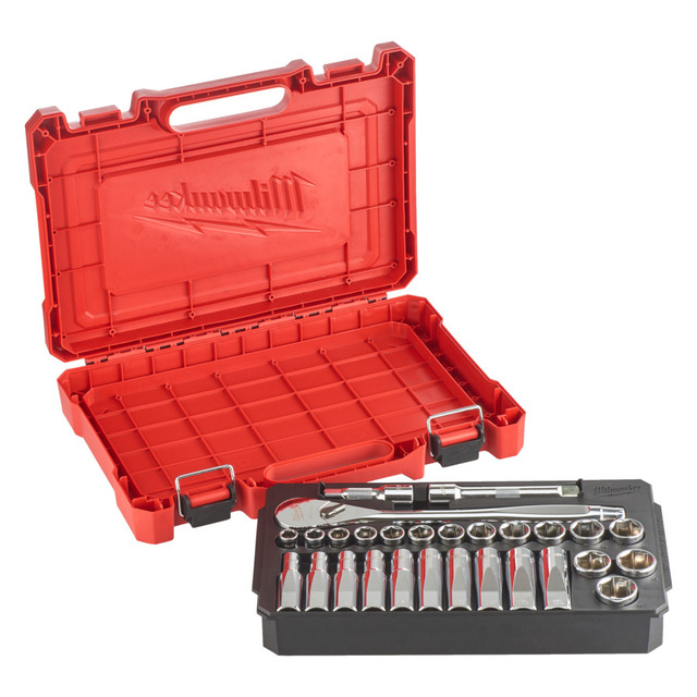Milwaukee pipesett 1/2" 27 deler 