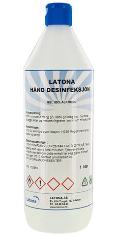 H&#229;ndsprit NoBactic 70% 4L 4 Liter