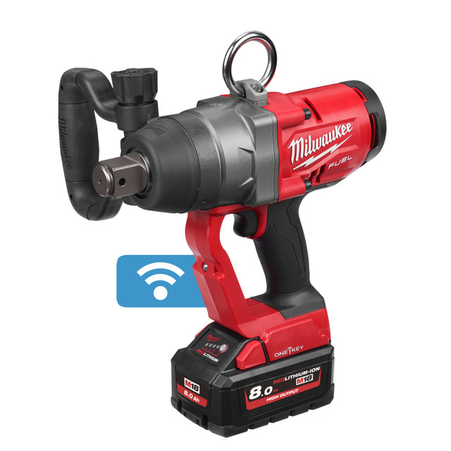Muttertrekker 1" Friksj.ring 2x8A+Lader Milwaukee M18 FUEL™ ONE-KEY ™ 1" 