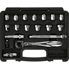 Pipesett 3/8&quot; Gjennomg&#229;ende Piper 19 deler