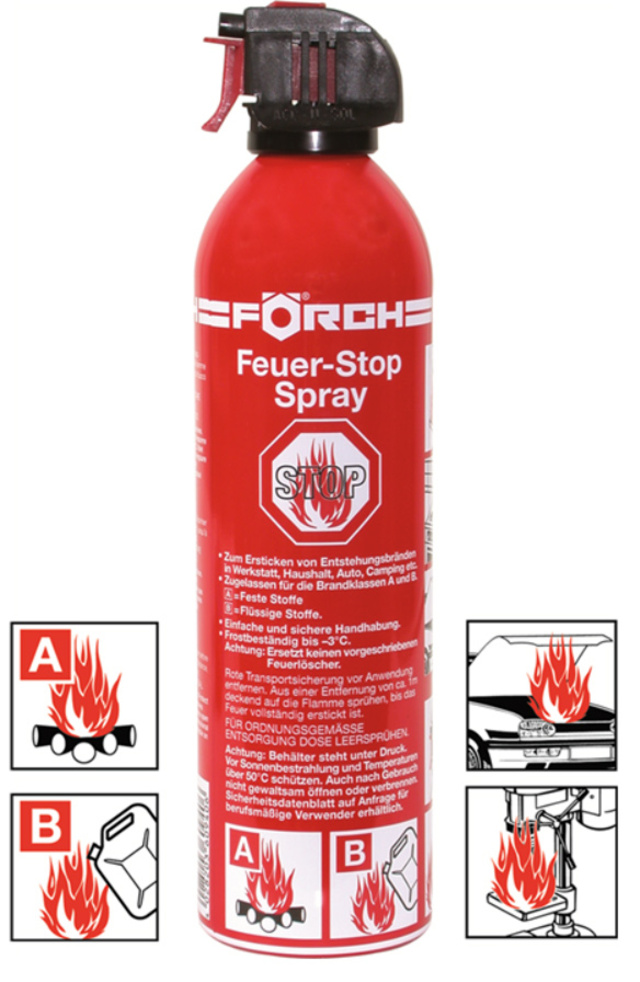 Brannslukker Spray (4Stk) 400 ml 