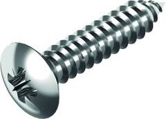 Plateskrue m/Senk + Linse DIN7983 - A4 PZ 4,2 X 19