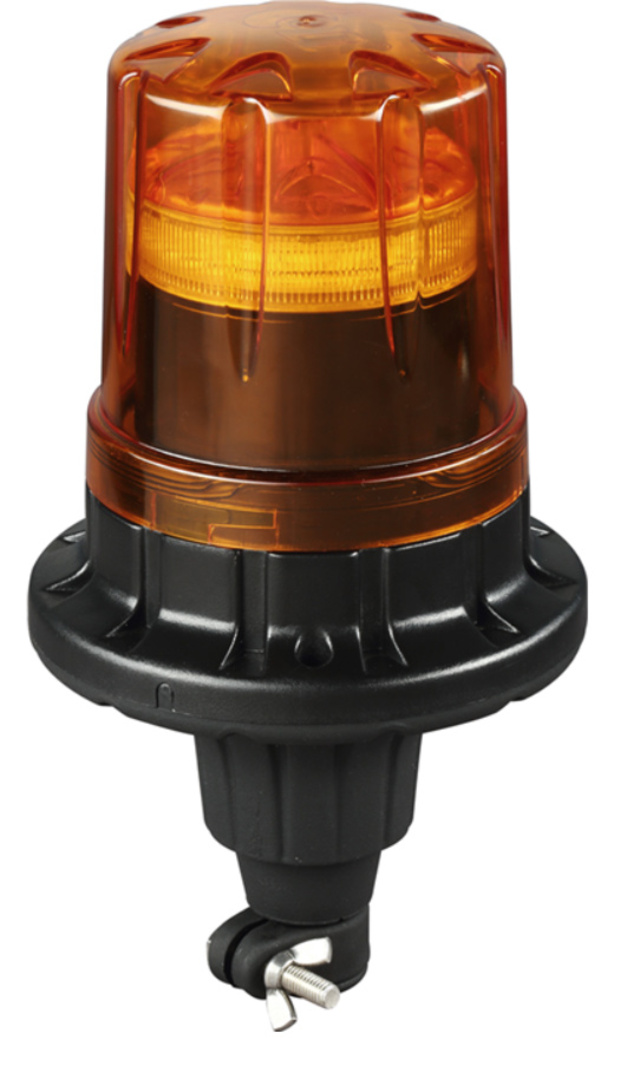 Roterende varsellampe LED 12/24V Piggfeste 