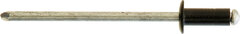 Popnagler Alu sorte m/st. flange (100) 3,2 X 8mm