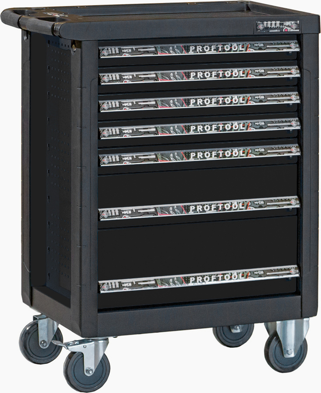 Verktøyvogn BATO u/innhold 7-skuffer . 