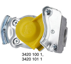 Luftkobling henger st M22 x 1,5 Gul standard