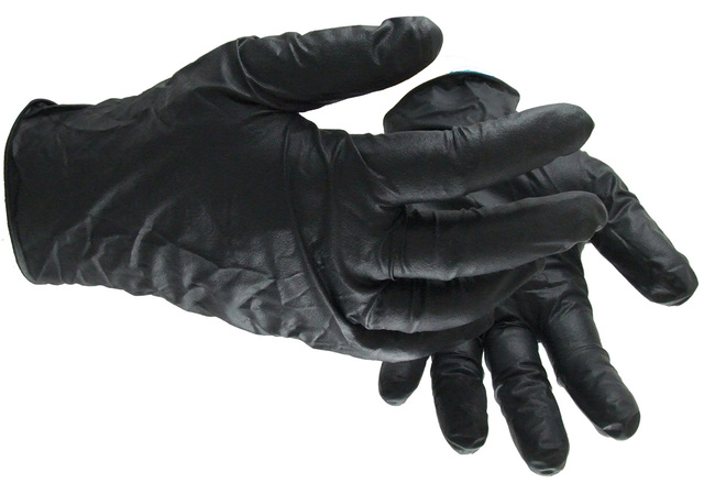 Hansker Engangs Nitril Sort Workhand® Dry Rough 