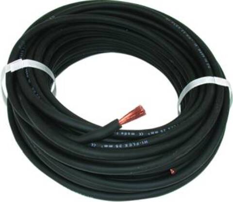 Startkabel 25Kvt Sort (25M) 