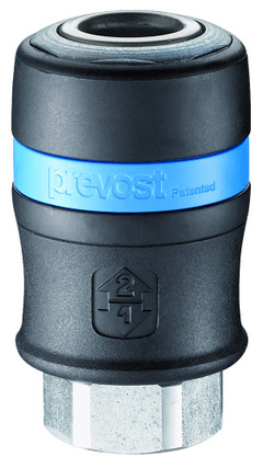 Kupling Prevost 1/2&quot; Innv. Gjenger ISO 6150 Serie B - 11mm
