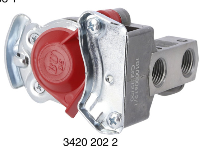 Luftkobling lastebil M16 x 1,5 (x 2) Forsyning Rød 