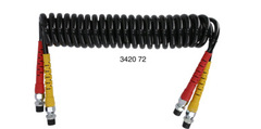 Spiralslange M16 x 1,5 Lengde: 4M Sort