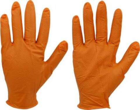 Monteringshanske Orange / Nitril  Str:XL . 