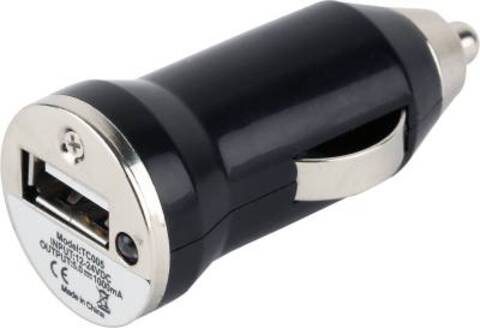 Ladekontakt 1A 12V/Bil m/USB Uttak . 