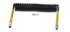 Spiralslange M16 x 1,5 Lengde: 4M Sort