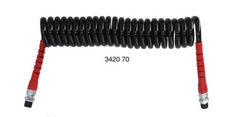 Spiralslange M16 x 1,5 Lengde: 4M Sort