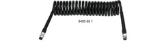 Spiralslange M16 x 1,5 Lengde: 4M Sort