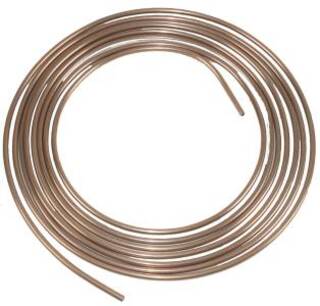 Bremserør Kobber/Nikkel 4,75 mm (5M) 3/16" x 5 m 
