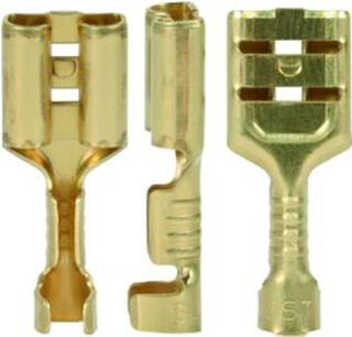 Kabelsko 6,3Mm Flatstikk Uisol  0,5-1,0 