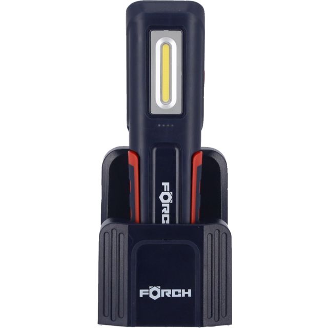 LED lampe med ladestasjon 