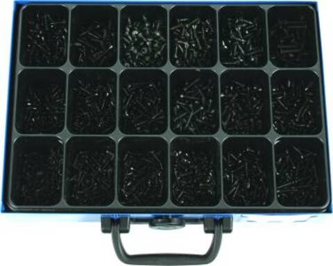 Plateskrue Senkehode sorte DIN 7983 2,9x13 - 4,8x25  (1700) 