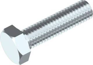 6kt Skrue DIN 933 Elzn 8.8 helgj. M18 X 50