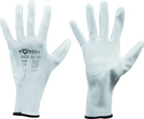 Nylon/Pu Strikk Hvit Str.  9 