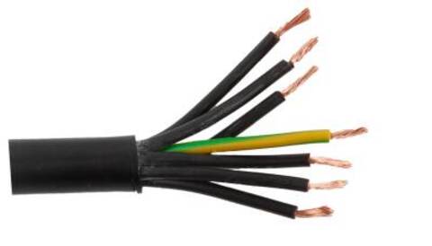 Kabel Pvc Sort 7X1 (50) 
