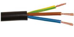 Kabel Pvc Sort 3X1,0 (50)