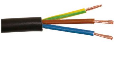 Kabel Pvc Sort 3X1,0 (50) 