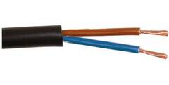 Kabel Gummi Sort 2X1 (50)