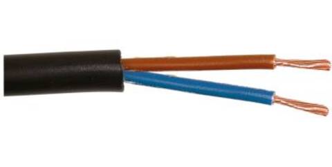 Kabel Gummi Sort 2X1 (50) 