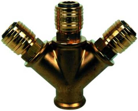 Y-Kopling 3-Utganger 1/2" 