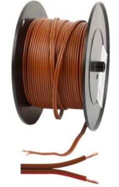 Kabel 2 x 0.75 Brun/R&#248;d (50M) H&#248;ytalerkabel