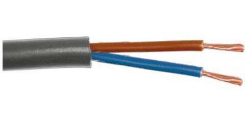 Kabel Pvc Grå   2X1,5 (25) 