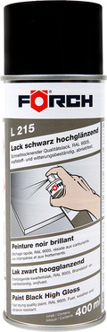 Lakk Sort H&#248;yglans R9005 L215 400 ml