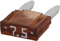 Sikring Blad Mini Fuse 7,5Amp (50 stk) EFB1075