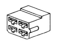Koblingsstykke Han 6,3mm 4-Pol  (10) ETB614
