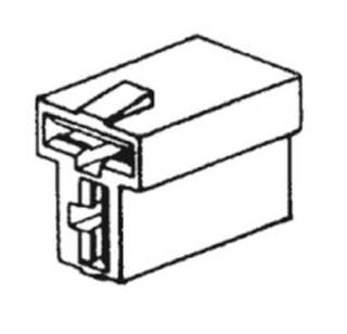 Koblingsstykke Han  6,3mm 2-Pol  (10) ETB612T 