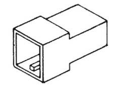 Koblingsstykke Hun 6,3mm 2-Pol  (10) ETB622