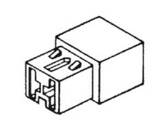 Koblingsstykke Han 6,3mm 2-Pol (10) ETB612