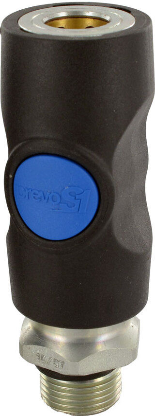 Kupling Prevost 3/8&quot; Utv.gjenger ISO 6150 B Sikkerhetskupling 6mm
