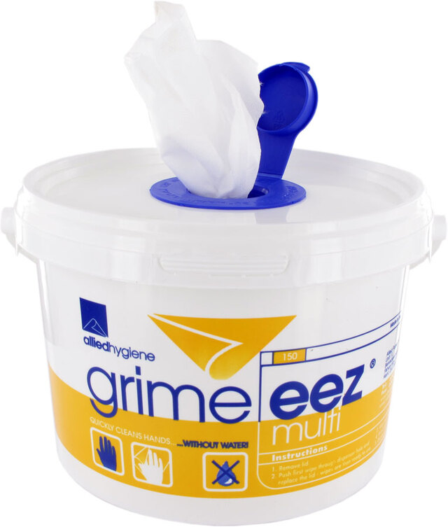 Renseservietter "Grime-EEZ"  (150) Bøtte à 150 stk 