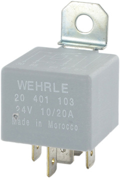Rele Veksel 24V/20A m/Diode